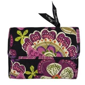 Vera Bradley Floral Pirouette Euro Tri-Fold Small Wallet BoHo Cottagecore Gift